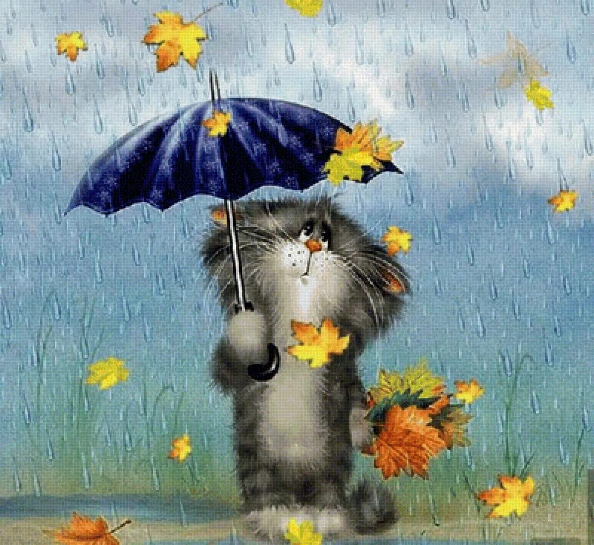 Хорошего дождливого дня. Дождь рисунок. Дождик зонтик. Дождик и цветы. Под дождем живопись.