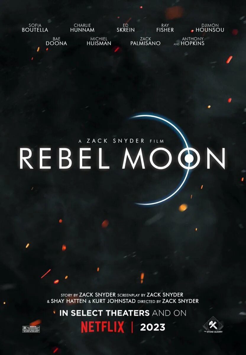 Мятежная луна 3 дата выхода. Мятежная Луна Постер 2023. Зак Снайдер Мятежная Луна. Rebel Moon 2023.