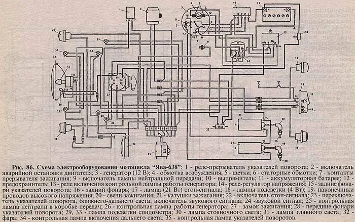 Схема ява 638. Схема электрическая мотоцикл Ява 350. Схема электрооборудования Ява 350 638. Ява 350 схема электропроводки. Схема электрооборудования мотоцикла Ява 634.