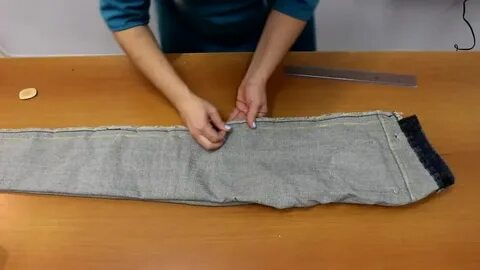 Как укоротить трикотажные брюки своими руками