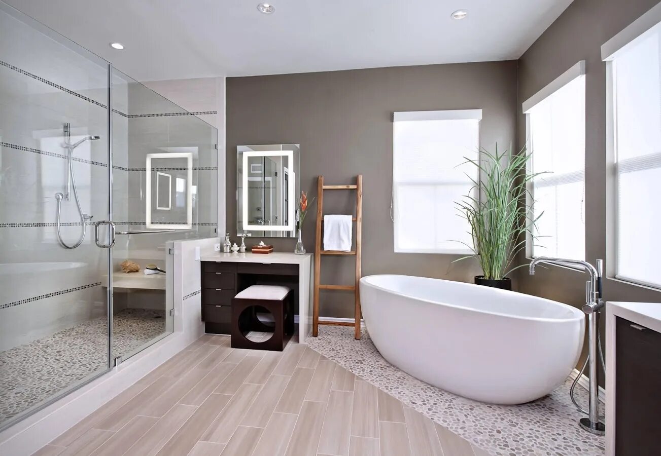 Фото современных ванн. Ванная комната. Интерьер ванной. Стильная ванная комната. Современная ванная комната.