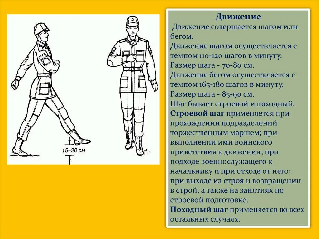 За сколько шагов выполняется воинское приветствие. Строевые приемы в движении. Строевые приемы и движение без оружия. Строевые приемы повороты в движении. Движение строевым шагом.