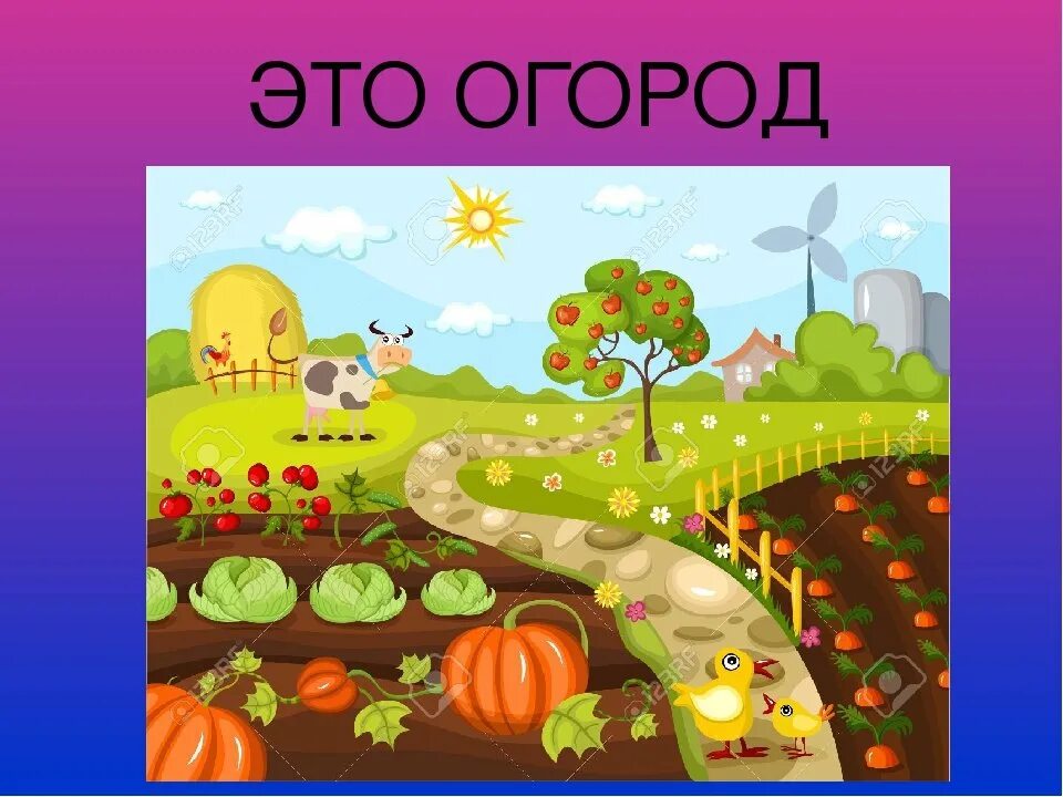 огород мультяшный. огород для дошкольников. домик в огороде для детей. сад и огород рисунок. огород для дошкольников.