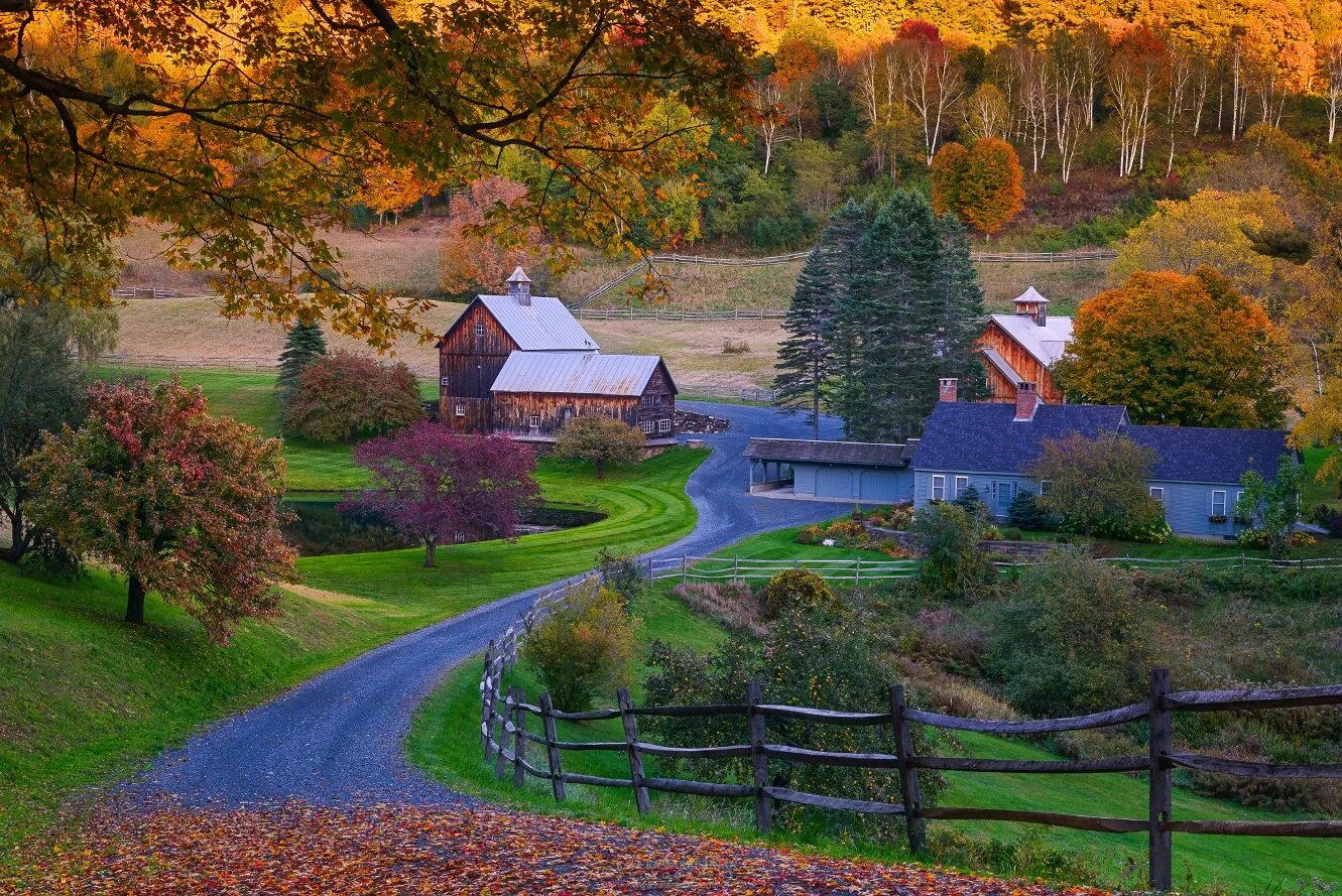 Countryside walks. Штат Вермонт природа. Штат Вермонт осень. Вермонт штат США осенью. Пейзажи штата Вермонт.
