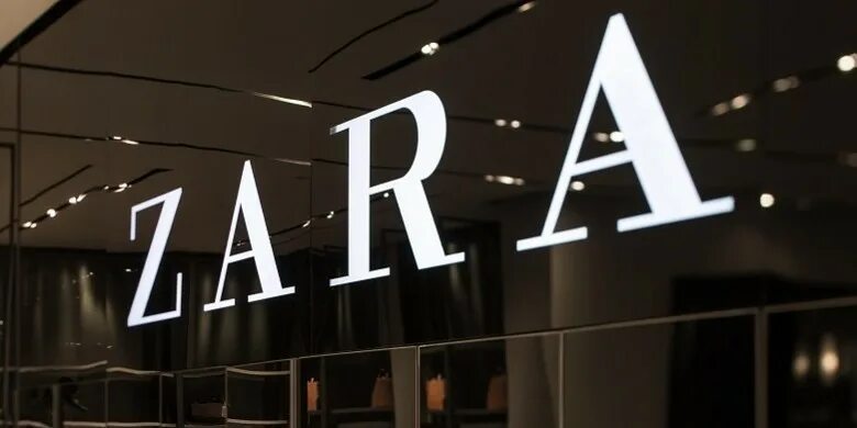 Х зарам. Zara вывеска.