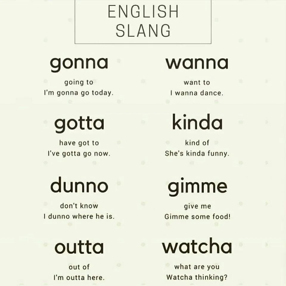 Gonna в английском. Английские сокращения gonna wanna. Сленг в английском языке. Gotta в английском языке. Get gone текст