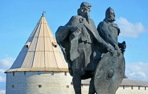 Памятник рюрику и олегу в старой ладоге