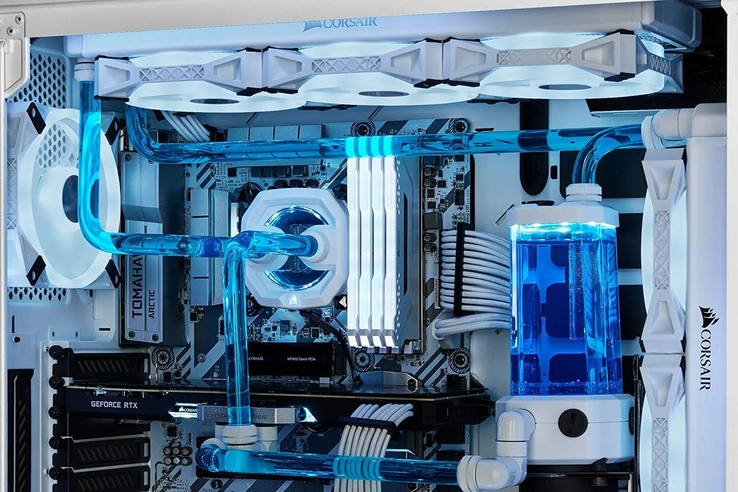 СЖО Corsair Hydro x. Кастомное водяное охлаждение Корсар. Водяное охлаждение Corsair PC. Corsair 570x RGB. Кастомная сжо