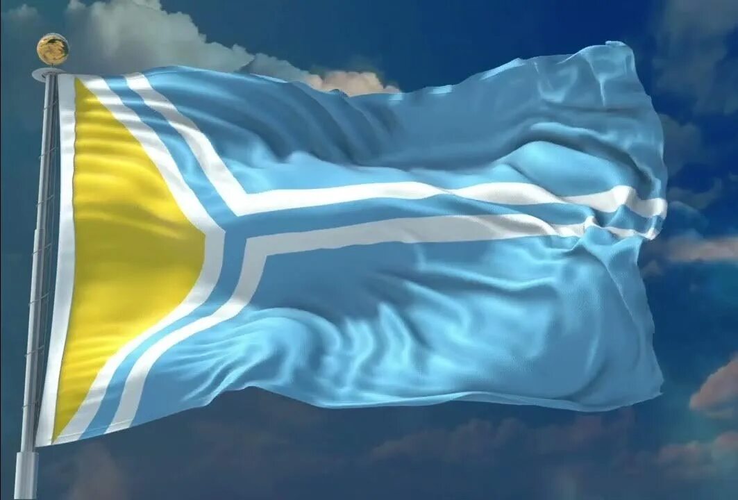 Тыва күрүне тугу - Тыва Республиканың күрүне демдээ. Национальная библиотека рес
