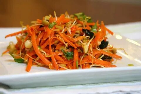Закуска из моркови с чесноком