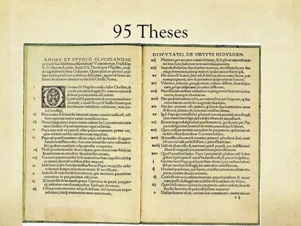 Когда были вывешены 95 тезисов