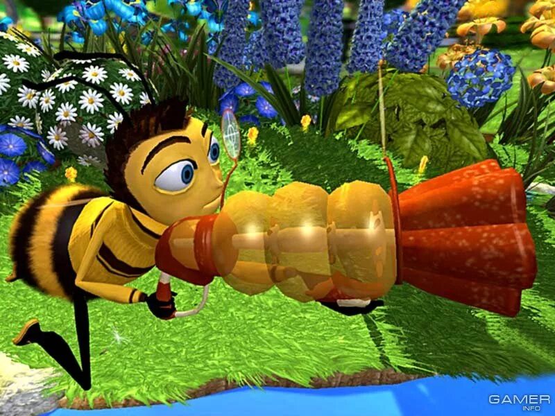 Игра собака пчелы. Игра пчелка би муви. би муви xbox 360. би муви медовый заговор игра. игра про пчелу bee movie.