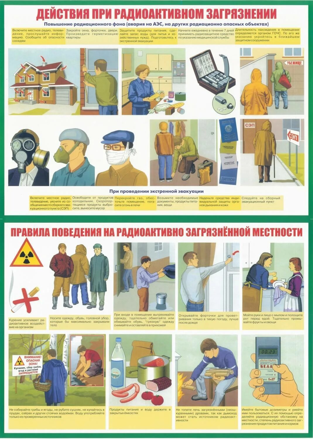 Правила поведения при радиационных