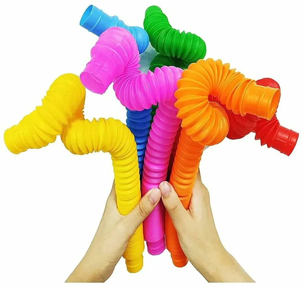 трубки антистресс поп ит 12шт. трубка для детей игрушка. антистресс труба гофра 20см. трубка антистресс игрушка. гофры игрушка.
