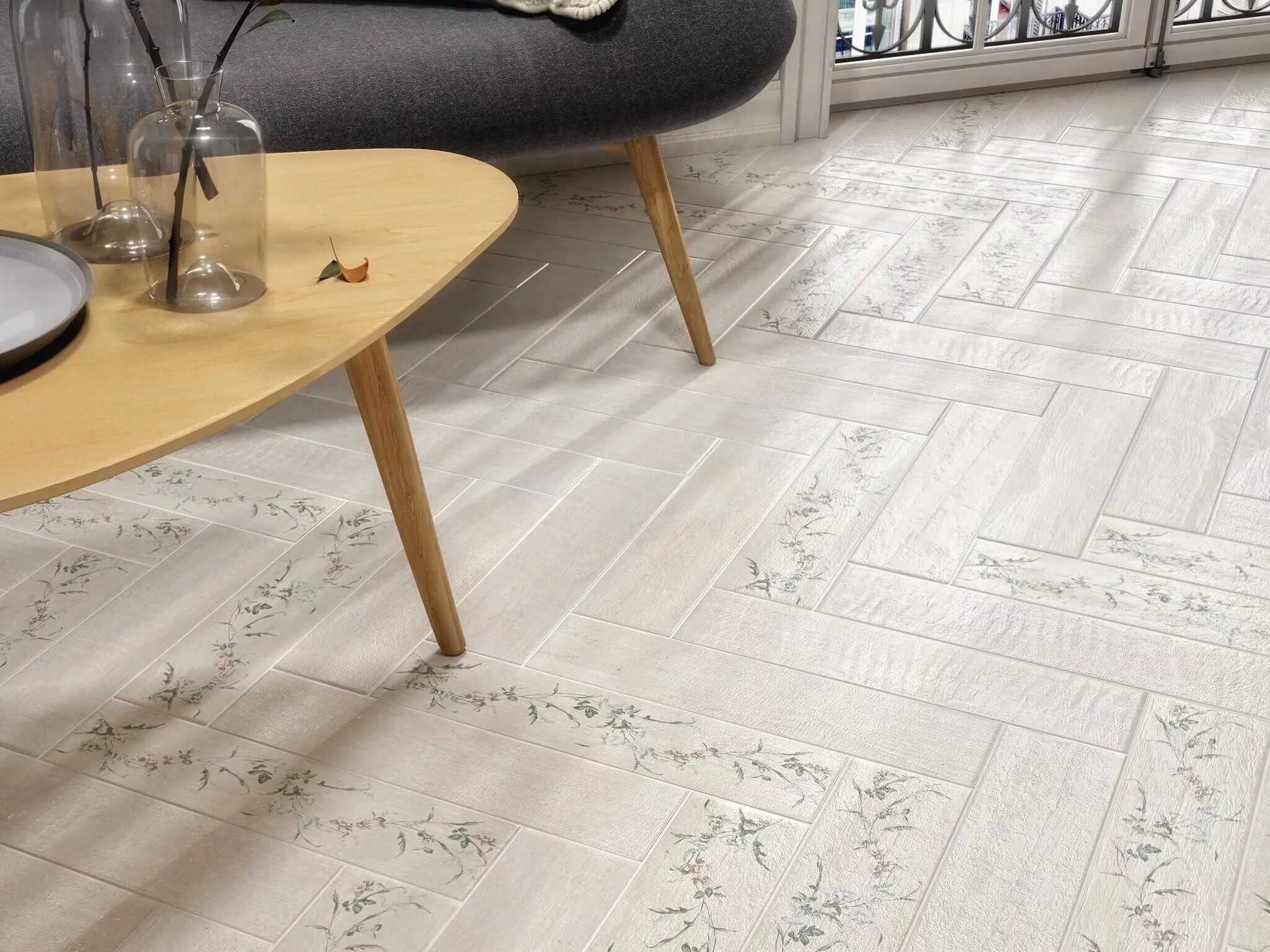 Настенная плитка Kerama marazzi Кантри шик 7292 20x50см цвет серый по цене 1788 