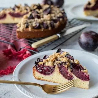 German Plum Cake (zwetschgenkuchen) Recipe Plum Kuchen Recipes.