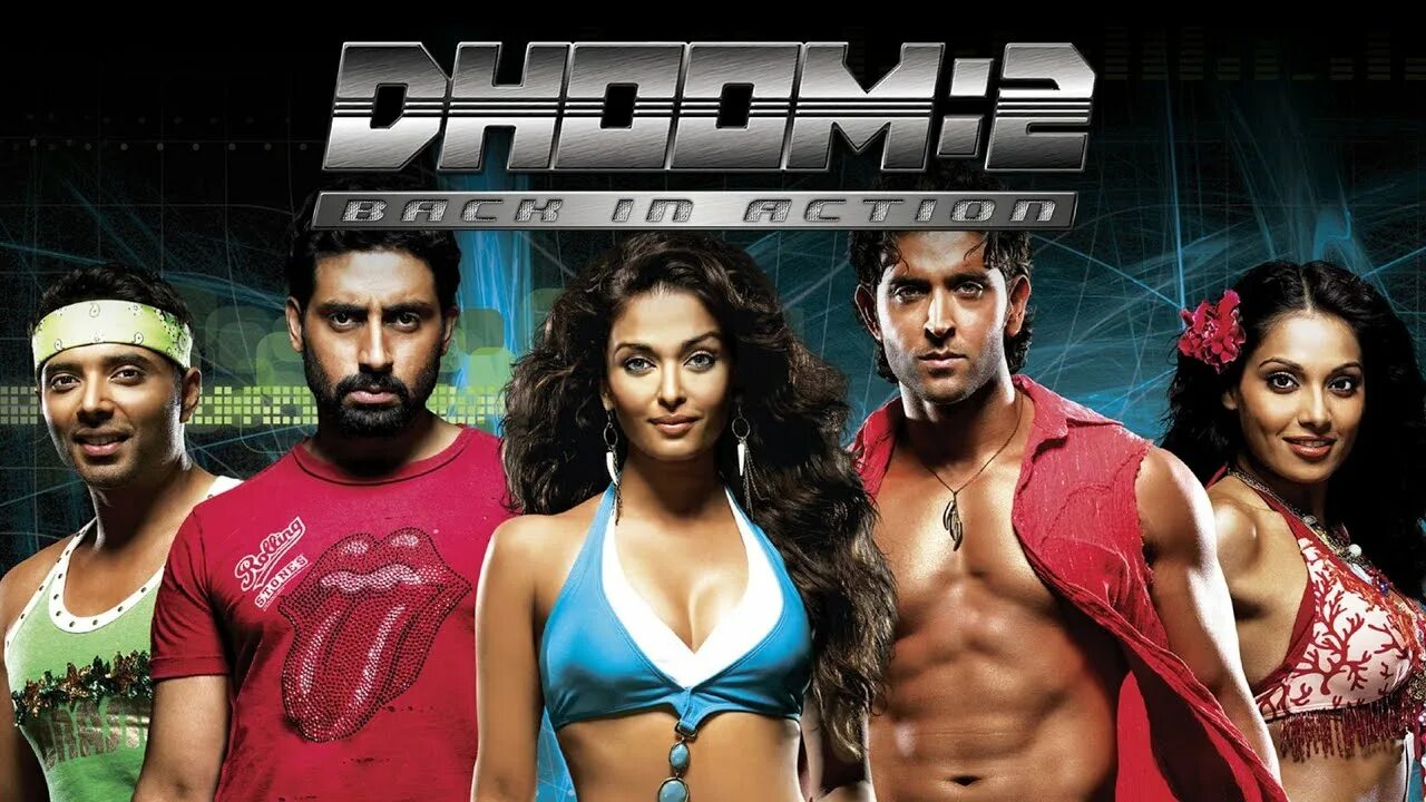 Tezlik hind kinosi o zbek tilida. Dhoom 2004. Ритик и бипаша. Абхишек баччан байкеры 2. Tezlik hind kinosi o zbek tilida.