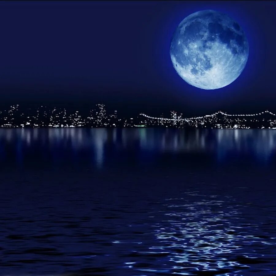Черный день синяя ночь. Голубая Луна. Синяя Луна. Красивая ночь. Ночной пейзаж.