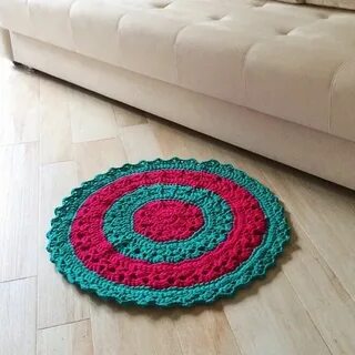 Как вязать коврик из пряжи
