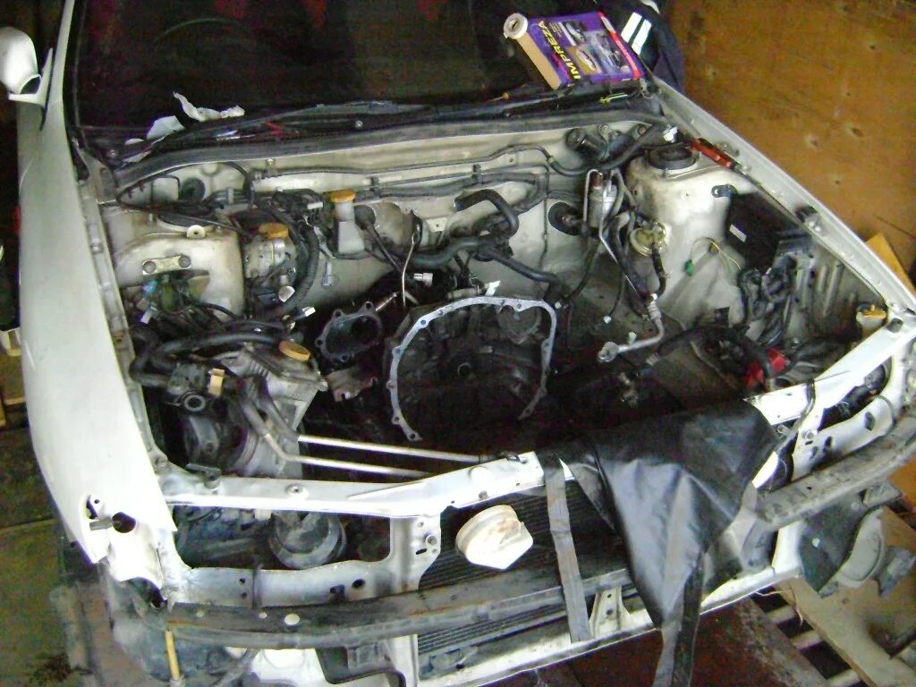Снятие двигателя - Subaru Forester (SF), 2 л, 1999 года своими руками DRIVE2