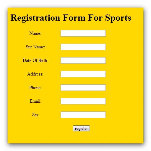 Form programming. Registration form. form html. форма для заполнения в html5. бланк на css.