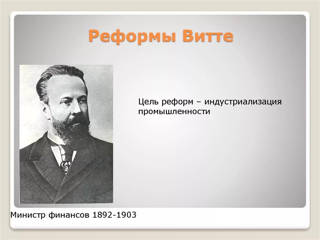 Результаты политики витте. Реформы Витте 1892-1903. Витте министр финансов реформы. Задачи реформ Витте. Реформы Витте 19 век.