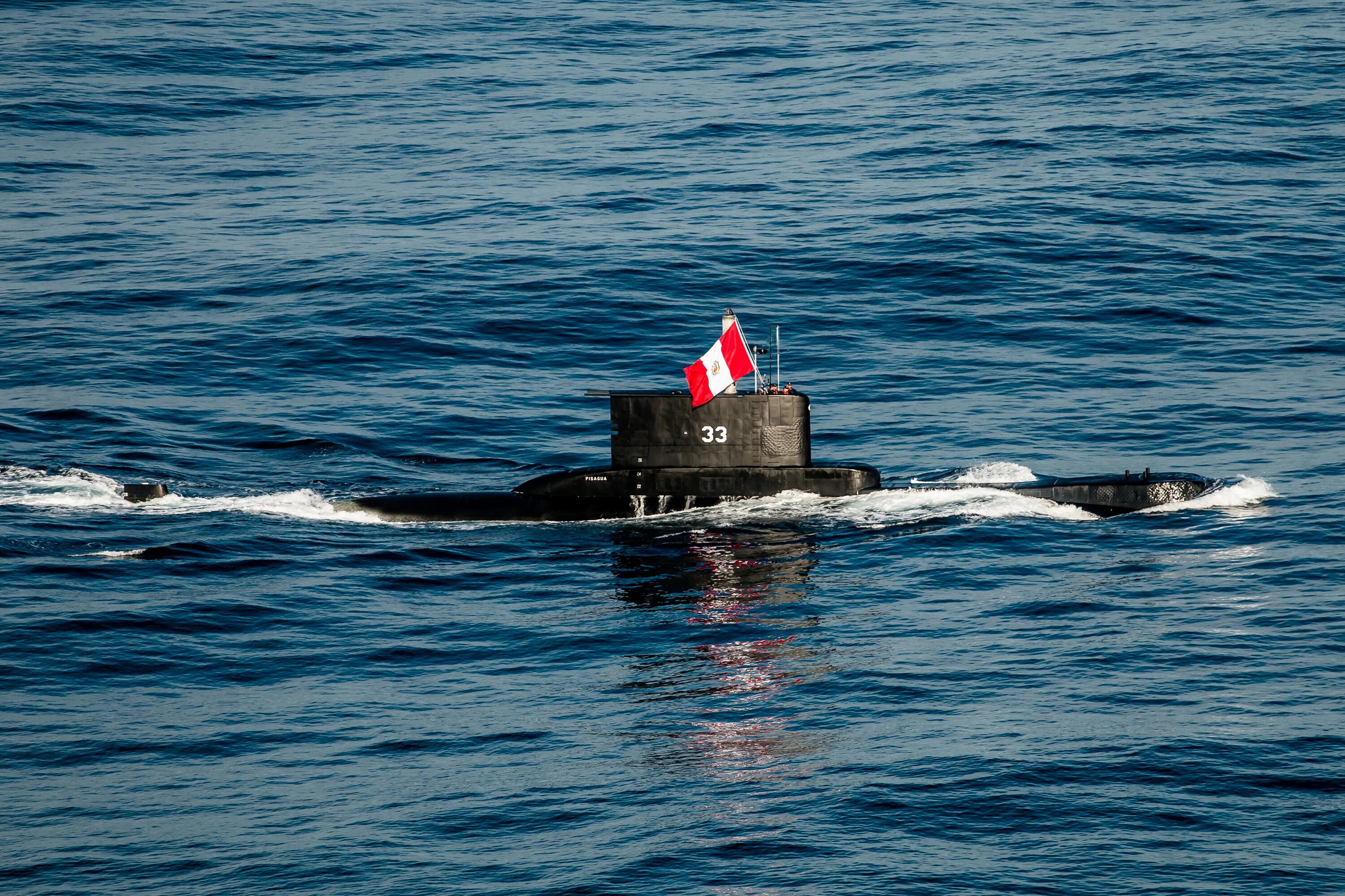 Сс 33. Ss33. Bap Pisagua (SS-33). Peruvian Navy Type 209/1200 Attack Submarine bap Pisagua.