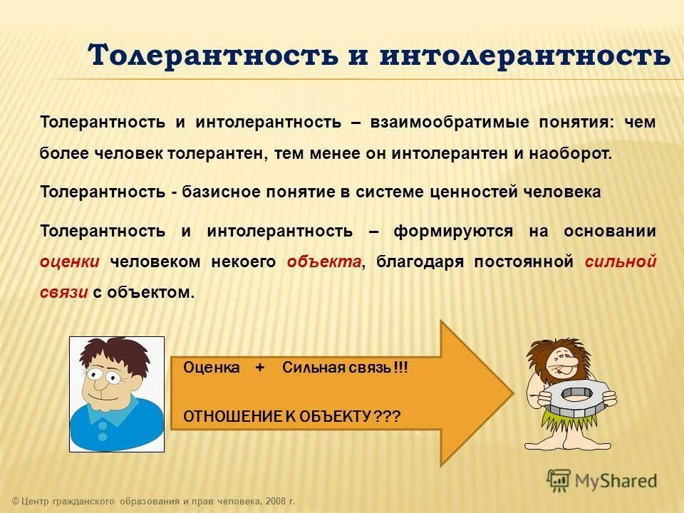 Толерантность и интолерантность. Толерантность и интолерантность