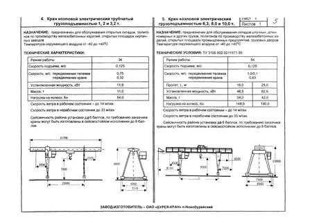 Кран козловой инструкцию по эксплуатации