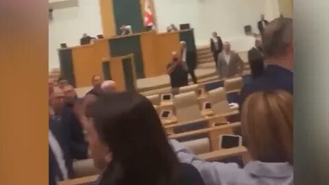 Драка в грузинском парламенте