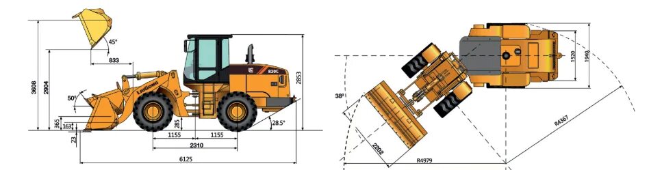 Инструкции liugong. Фронтальный погрузчик Liugong clg820c. Фронтальный погрузчик Люгонг 835 габариты. Фронтальный погрузчик Liugong 835 узел поворота
