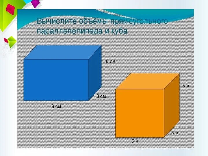 Карточка прямоугольный параллелепипед 5 класс. Карточка прямоугольный параллелепипед 5 класс