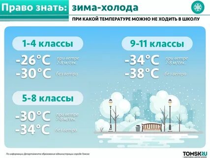 Зимой со скольки
