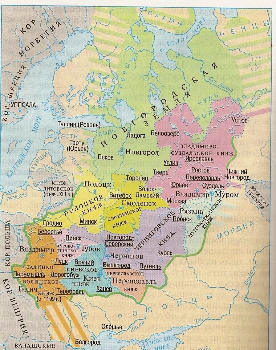 Юрьев карта древней Руси. Карта княжеств древней Руси. Карта древней Руси с городами и княжествами. Город юрьев на карте древней руси