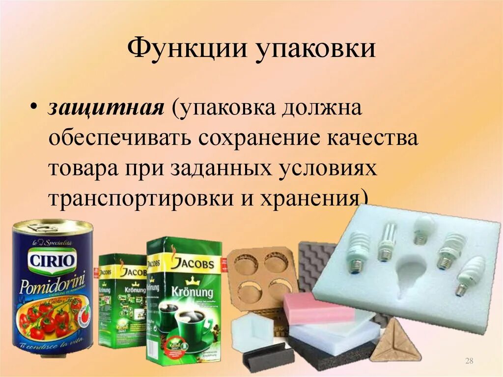 Упаковка и маркировка продукции. Основные функции упаковки товара. Упаковка продуктов питания. Упаковка пищевых продуктов презентация.