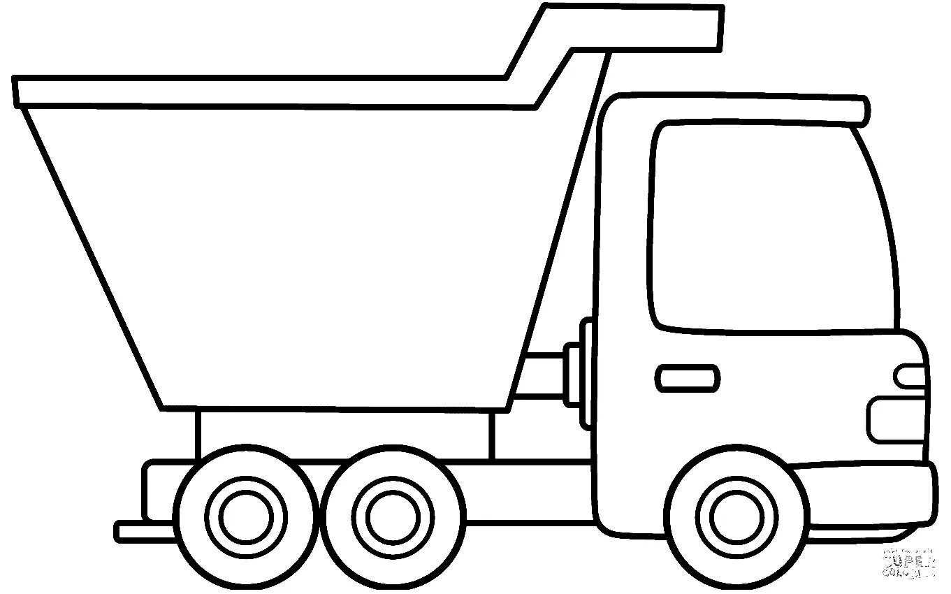 Самосвал раскраска для детей распечатать раскраска самосвал Coloring pages, Construction for kids, Fabric book