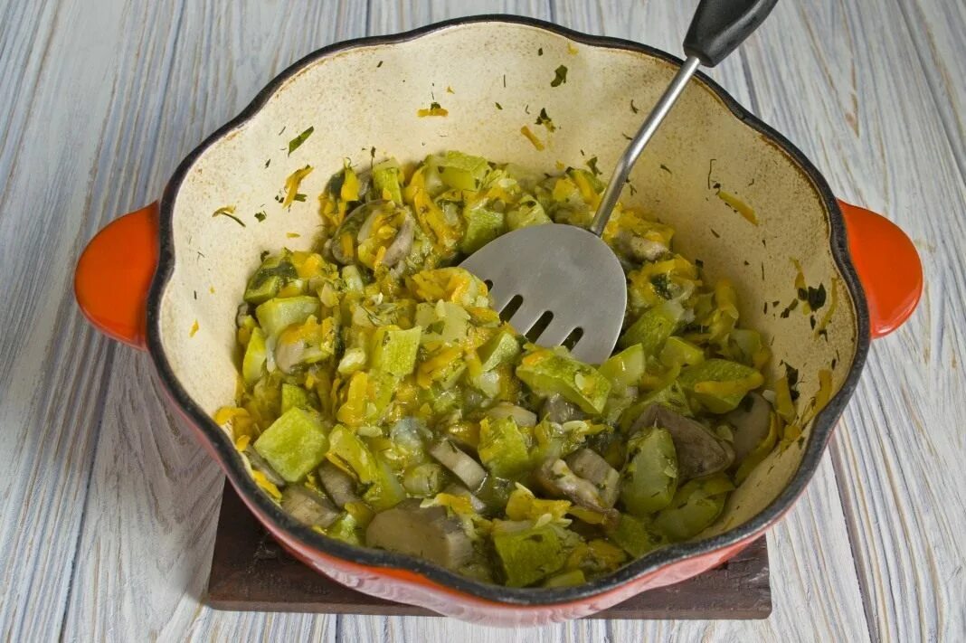 Кабачки с грибами в духовке - пошаговый рецепт с фото на Повар.ру