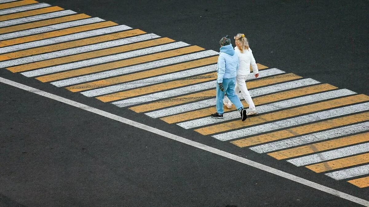 Неспешивание на пешеходном переходе