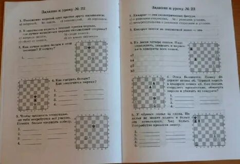 Рабочая тетрадь по шахматам костенюк
