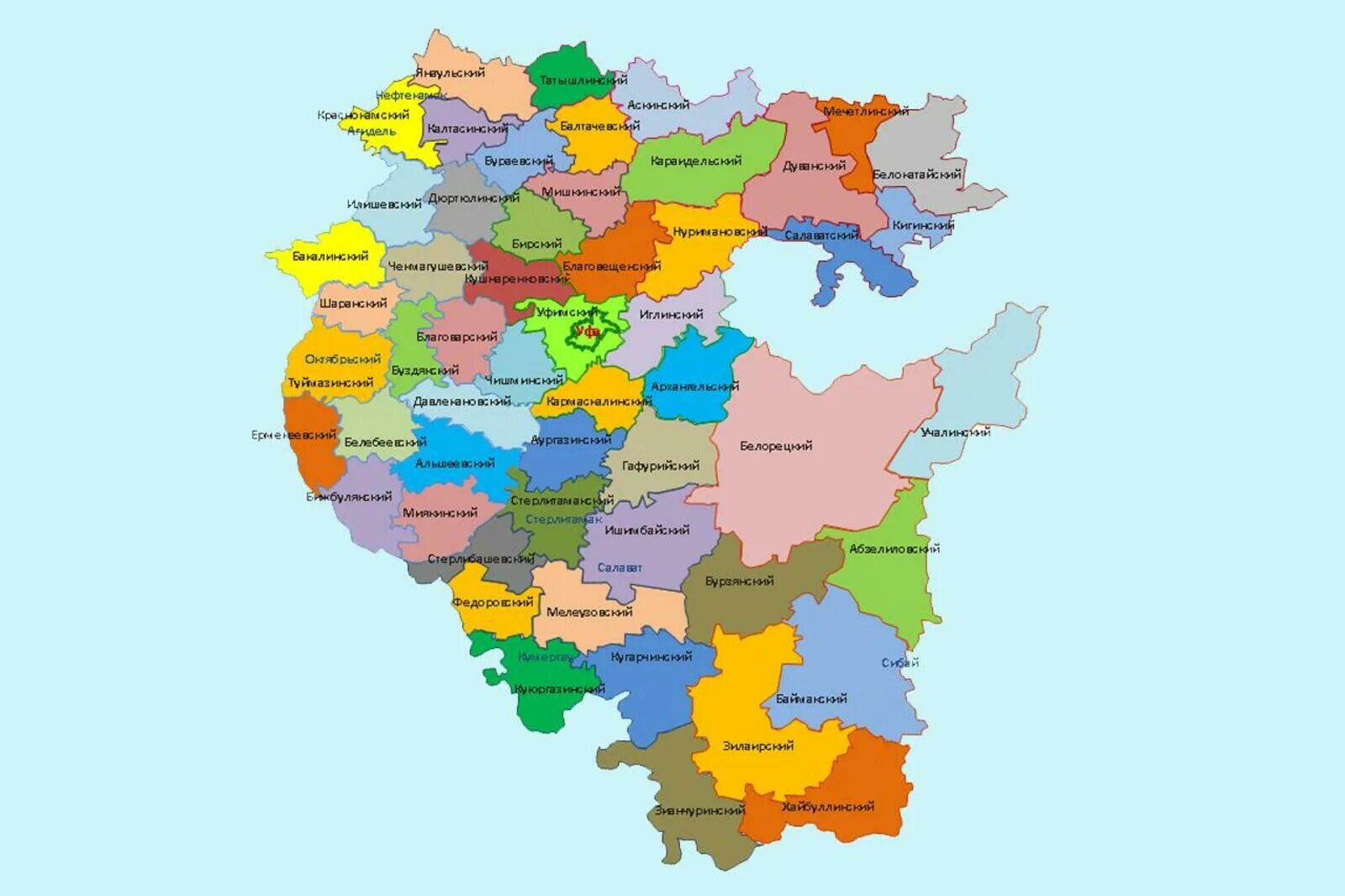 Скачай карту башкирии