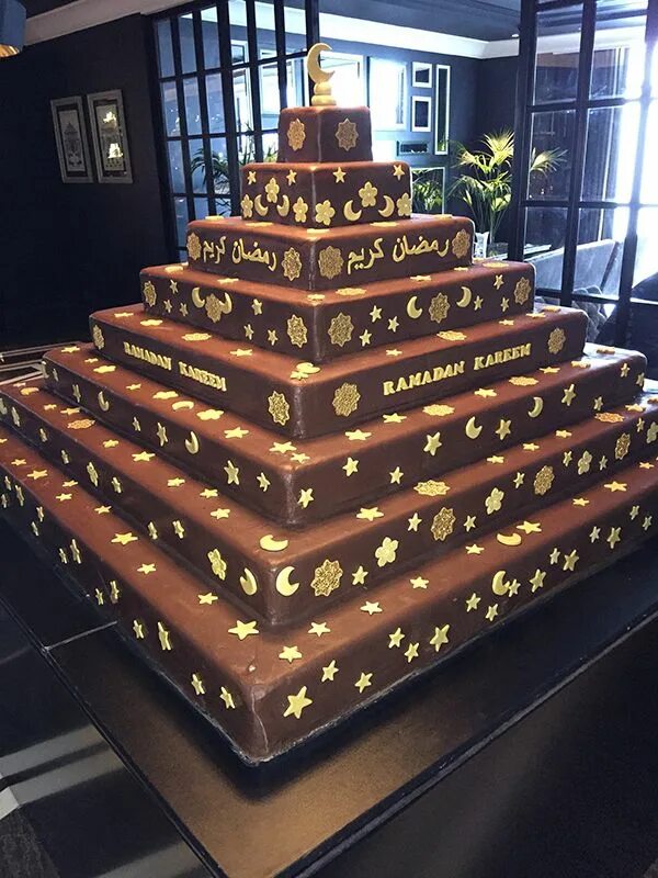 Choco cake tower tray 9