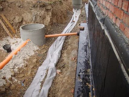 Отвести воду от фундамента уже построенного дома