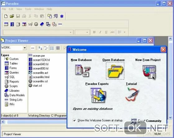 Db файл это. Db файл. db расширение. db открыть файл. corel paradox.