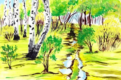 Родник рисунок