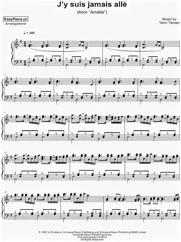 Амели ost. Y suis jamais alle. Y suis jamais alle. Yann tiersen: j'y suis jamais alle ноты. Одри тоту амели.