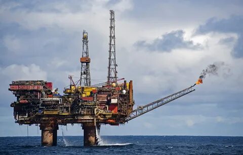 Oil rig is