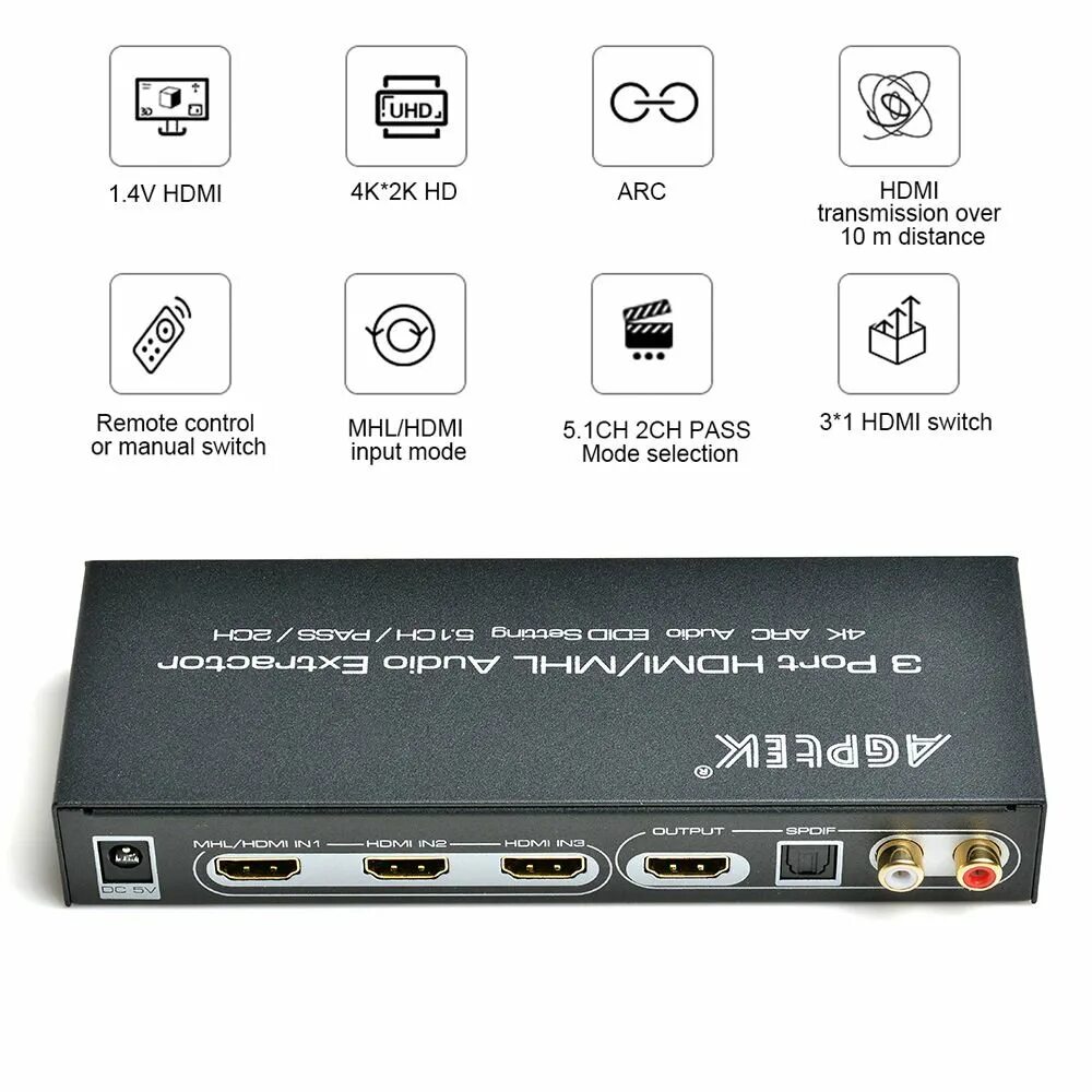 Hdmi input. 5.1ch 4kx2k hdmi аудио экстрактор конвертер 3.5 мм. hdmi - hdmi+ audio 5.1. hdmi 2 arc. порт hdmi (arc).