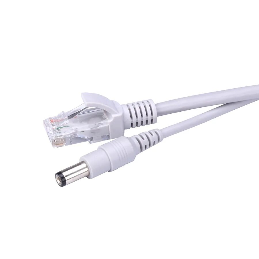 Патч корд удлинитель. Шнур для ip камеры rj45+dc. rj45 + dc удлинитель питания ethernet кабель для ip-камер. кабель (видеошнур) для ip камер (rj45+dc 5.5*2.5мм) 30 метров. шнур видеокамеры ip (rj45 + poe).