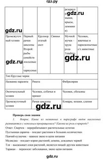 Биология 7 класс вопросы после параграфа