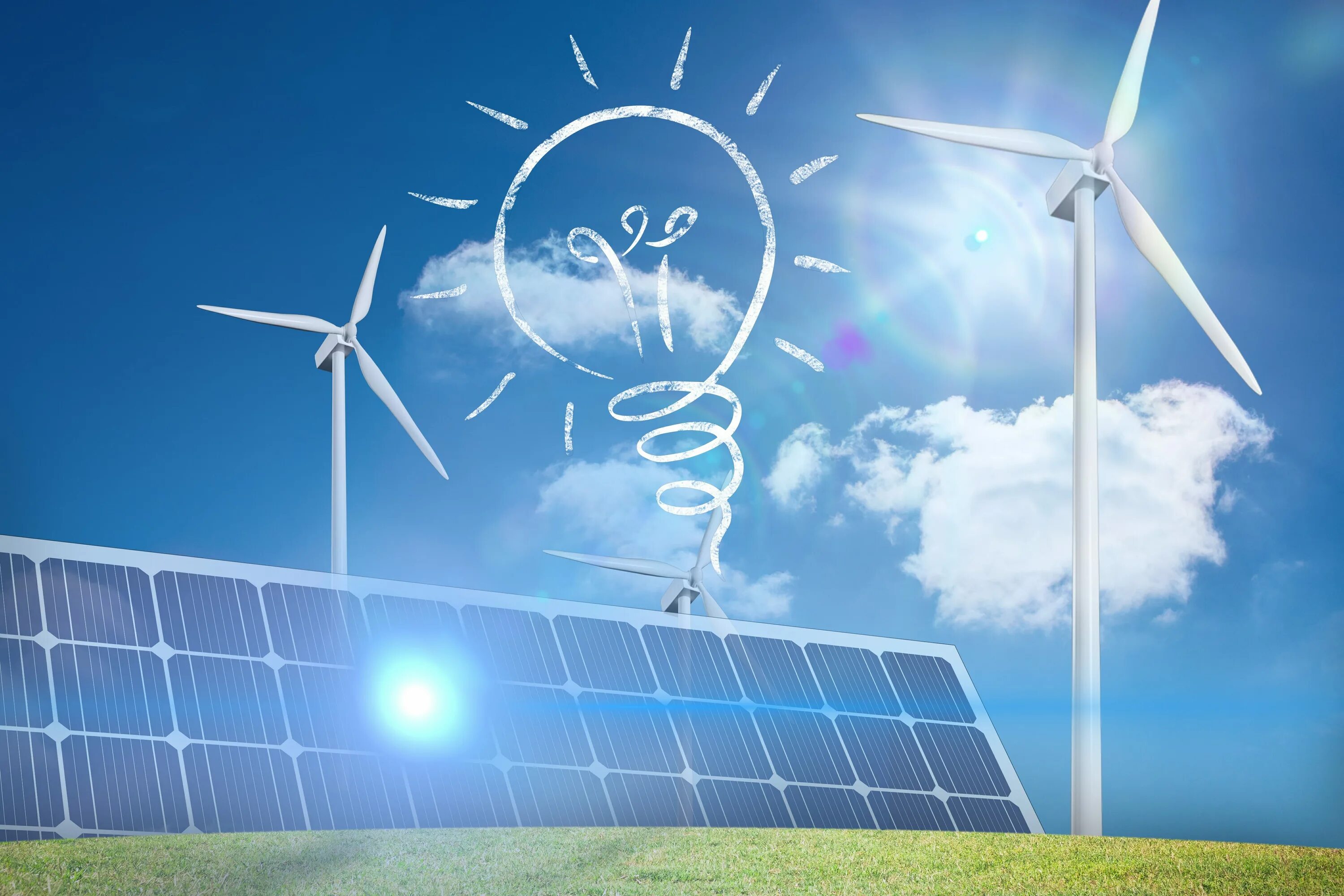 Солнечной и ветровой энергии. Возобновляемые источники энергии (ВИЭ). Ветряки и солнечные батареи. Альтернативная Энергетика. Солнечные и ветровые электростанции.